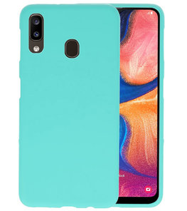 Color TPU Hoesje voor Samsung Galaxy A20 Turquoise Color TPU Hoesje voor Samsung Galaxy A20 Turquoise