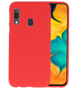 Color TPU Hoesje voor Samsung Galaxy A30 Rood Color TPU Hoesje voor Samsung Galaxy A30 Rood