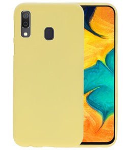 Color TPU Hoesje voor Samsung Galaxy A30 Geel Color TPU Hoesje voor Samsung Galaxy A30 Geel