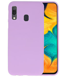 Color TPU Hoesje voor Samsung Galaxy A30 Paars Color TPU Hoesje voor Samsung Galaxy A30 Paars