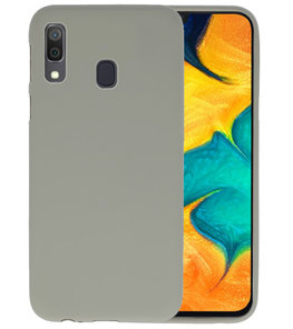 Color TPU Hoesje voor Samsung Galaxy A30 Grijs Color TPU Hoesje voor Samsung Galaxy A30 Grijs