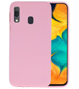 Color TPU Hoesje voor Samsung Galaxy A30 Roze Color TPU Hoesje voor Samsung Galaxy A30 Roze