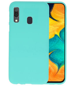Color TPU Hoesje voor Samsung Galaxy A30 Turquoise Color TPU Hoesje voor Samsung Galaxy A30 Turquoise