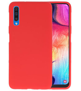Color TPU Hoesje voor Samsung Galaxy A50 Rood