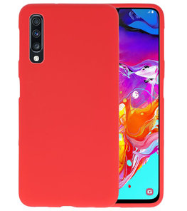 Color TPU Hoesje voor Samsung Galaxy A70 Rood