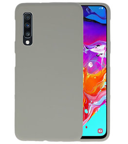 Color TPU Hoesje voor Samsung Galaxy A70 Grijs