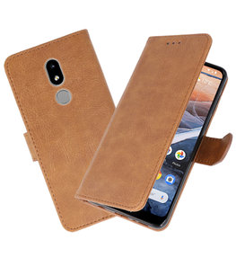 Bookstyle Wallet Cases Hoesje voor Nokia 3.2 Bruin Bookstyle Wallet Cases Hoesje voor Nokia 3.2 Bruin