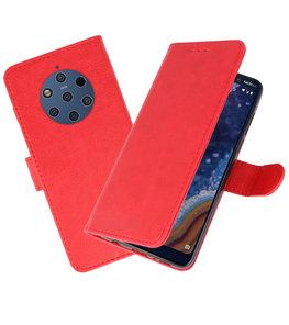Bookstyle Wallet Cases Hoesje voor Nokia 9 PureView Rood