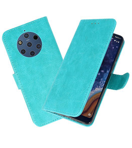 Bookstyle Wallet Cases Hoesje voor Nokia 9 PureView Groen