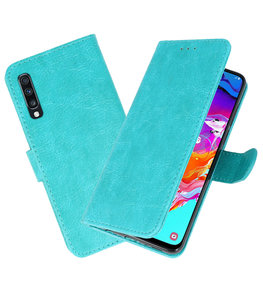 Bookstyle Wallet Cases Hoesje voor Samsung Galaxy A70 / A70s Groen
