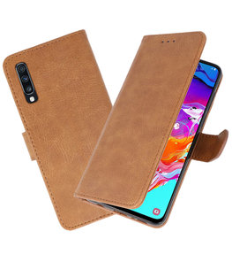 Bookstyle Wallet Cases Hoesje voor Samsung Galaxy A70 / A70s Bruin