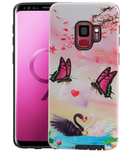 Vlinder Design Hardcase Backcover voor Samsung Galaxy S9