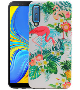 Flamingo Design Hardcase Backcover voor Samsung Galaxy A7 2018