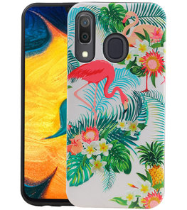 Flamingo Design Hardcase Backcover voor Samsung Galaxy A30 Flamingo Design Hardcase Backcover voor Samsung Galaxy A30