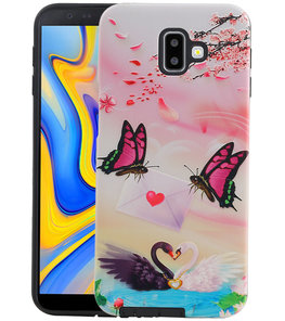 Vlinder Design Hardcase Backcover voor Samsung Galaxy J6