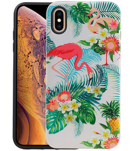 Flamingo Design Hardcase Backcover voor iPhone XS Max Flamingo Design Hardcase Backcover voor iPhone XS Max