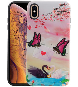Vlinder Design Hardcase Backcover voor iPhone XS Max Vlinder Design Hardcase Backcover voor iPhone XS Max