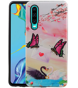 Vlinder Design Hardcase Backcover voor Huawei P30 Vlinder Design Hardcase Backcover voor Huawei P30