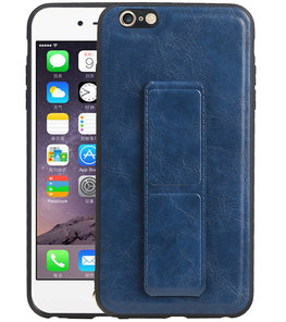 Grip Stand Hardcase Backcover voor iPhone 6 Plus Blauw