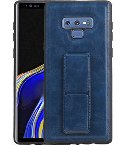 Grip Stand Hardcase Backcover voor Samsung Galaxy Note 9 Blauw Grip Stand Hardcase Backcover voor Samsung Galaxy Note 9 Blauw