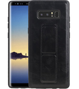 Grip Stand Hardcase Backcover voor Samsung Galaxy Note 8 Zwart Grip Stand Hardcase Backcover voor Samsung Galaxy Note 8 Zwart