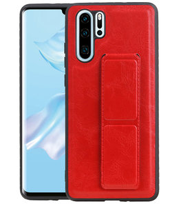 Grip Stand Hardcase Backcover voor Huawei P30 Pro Rood