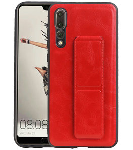 Grip Stand Hardcase Backcover voor Huawei P20 Pro Rood Grip Stand Hardcase Backcover voor Huawei P20 Pro Rood