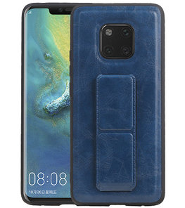 Grip Stand Hardcase Backcover voor Huawei Mate 20 Pro Blauw