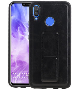 Grip Stand Hardcase Backcover voor Huawei Nova 3 Zwart Grip Stand Hardcase Backcover voor Huawei Nova 3 Zwart