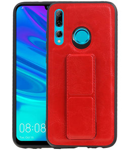 Grip Stand Hardcase Backcover voor Huawei P Smart / P Smart Plus (2019) Rood