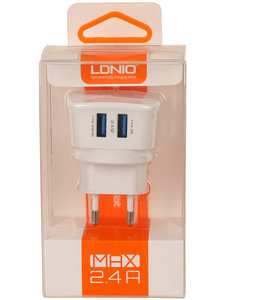 LDNIO 2x USB Oplader 2.4 Ampere