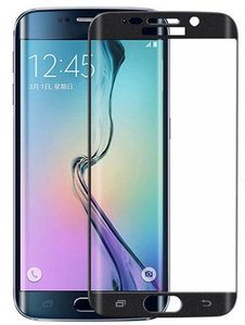 Zwart Glitter Samsung Galaxy S6 Edge Tempered Glass Screen Protector