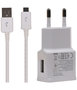 Micro USB 2.1 Ampere Telefoon Oplader en Kabel - Wit